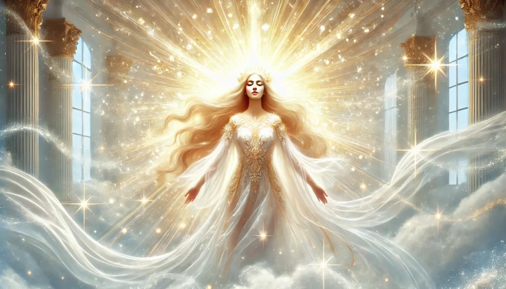 Ein helles, strahlendes Symbolbild für die Güte der Göttin Nadoka Lim